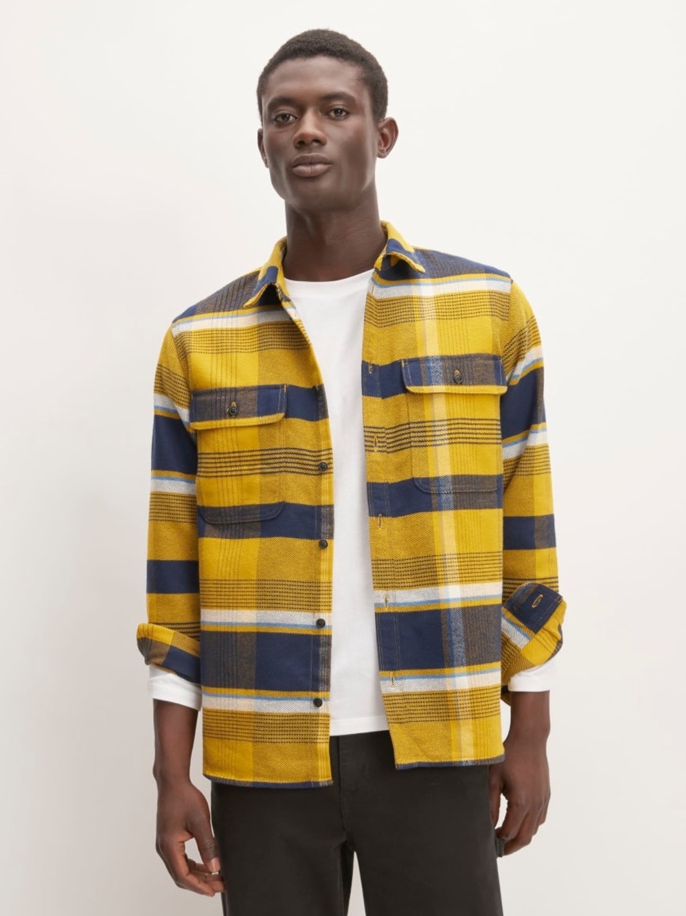 EVERLANE THE HEAVYWEIGHT OVERSHIRT MEN SIZE S